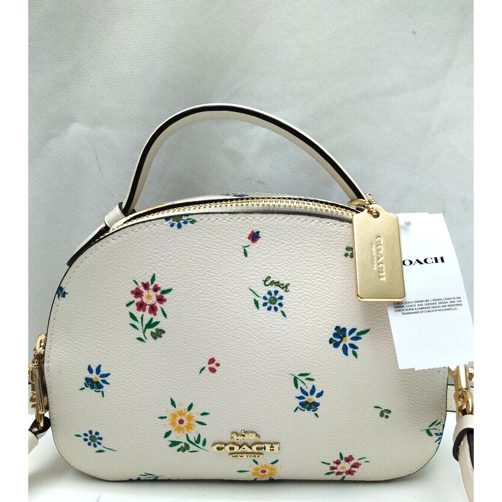 Coach Serena Multicolor Leather Floral Zipper Satchel Crossbody Bag - NWT $328